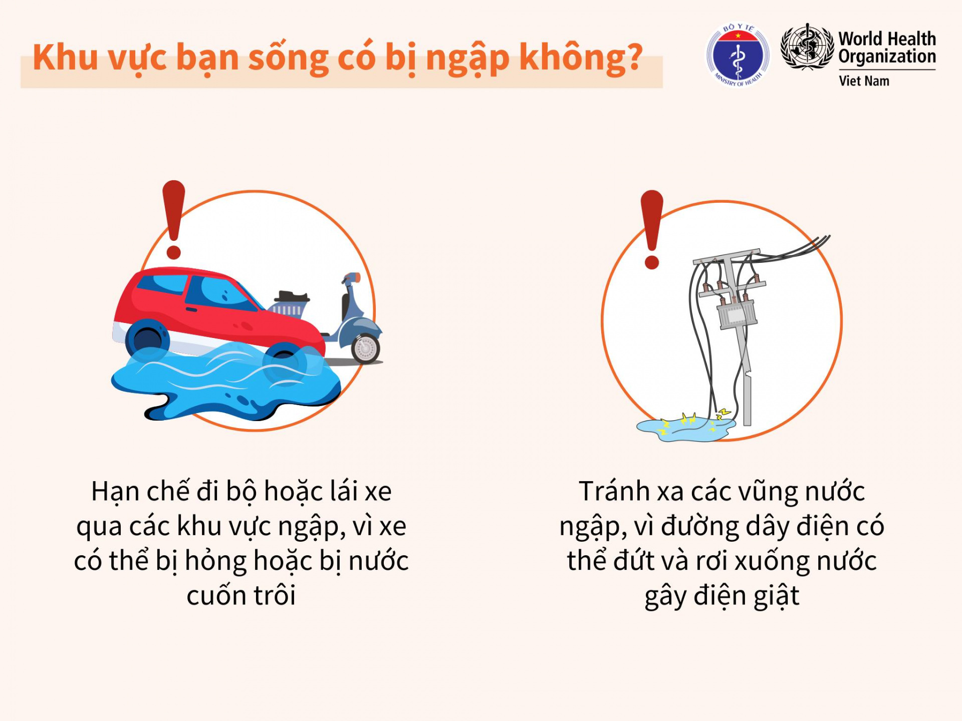 Khuyến cáo phòng chống dịch bệnh sau bão lũ của Bộ Y tế